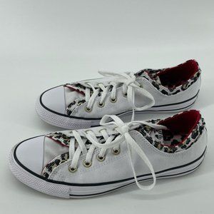 Cheetah Print Trim Converse Chuck Taylor